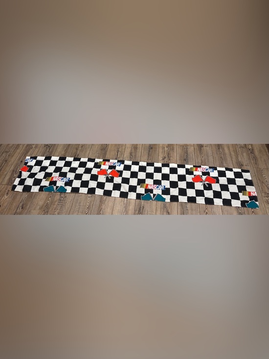 Dan River Other - Vintage NASCAR Checkered Flag Curtain Panel Racing Decor 90 Inch Van River